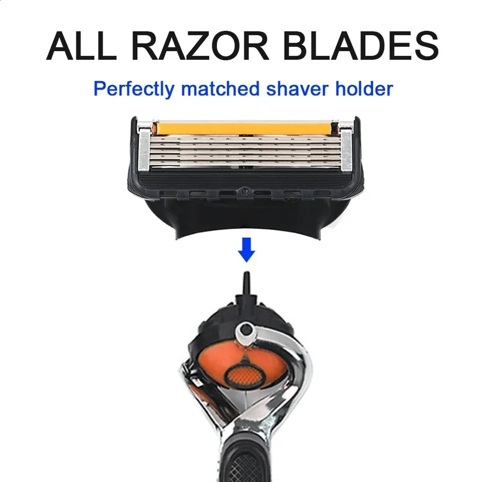 Shaving razor Shaver Five Layer Blade Manual Razor Blade Mens Razor Vintage Beard Blade 5 Blade Razor Holder 241230