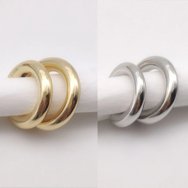 Punk Asymmetric Metal Ear Clip Nonpiercing Earbone Clips Cshaped Ring Minimalist Earrings For Women Fashion Jewelry Gifts 241225