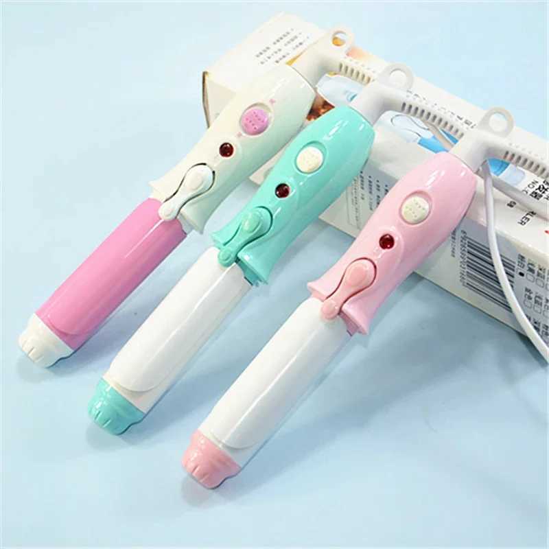 110-240V Portable Electric Travel Mini Curler Curling Iron Quick Small Electric Stone Ceramic Wave Hair Styling Tool W241231