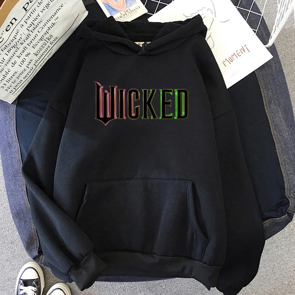 Wicked Fantasy Movie Letter Hoodie Retro Women/men Hoodies Unisex Sweatshirt Vintage Aesthetic Harajuku Winter Clothes 241230