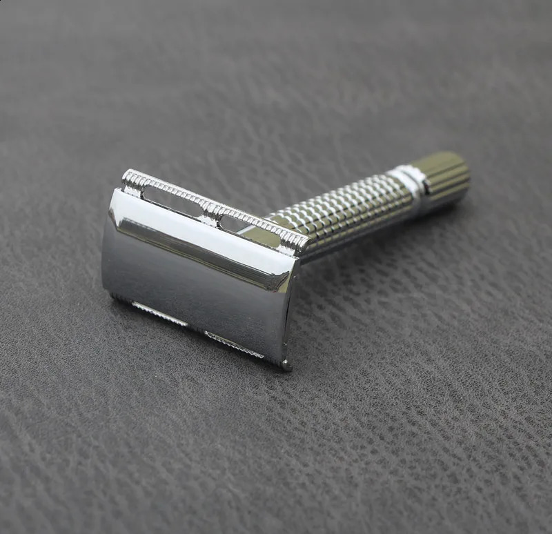 BAILI Safety Razor Chrome Alloy Top quality with Packing Sliver Unscrew The Two-sided turret Manual Shaving razor 1 Blades 241230