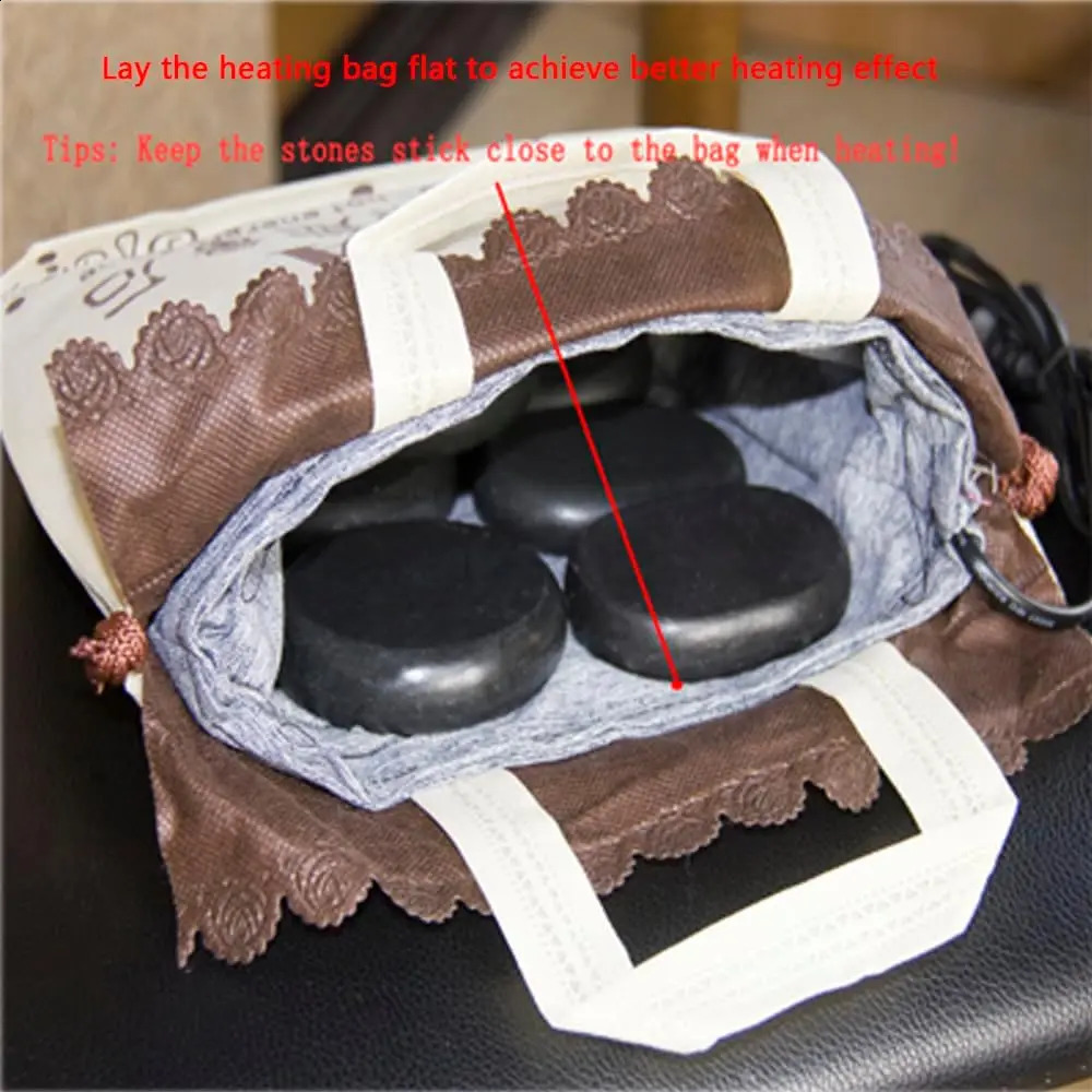Stones Warmer Massage for Massage Stones Heater Electric Stone Heater Massage Stones Heating Bag Stone Massage Kit 241230