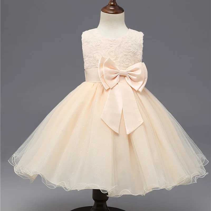 Flower Girl Wedding Dress First Party Dress Birthday Fluffy Dress Baby Bath Dress Children Par Dress W241231