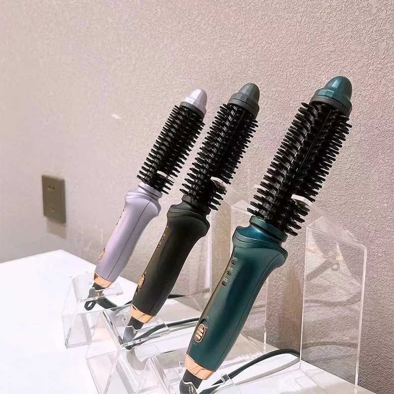 Professional salon hot air curling brush quick heating curling iron comb ceramic curling iron set curling iron straightener W241231