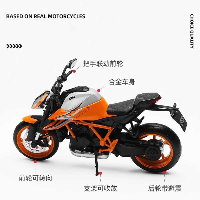 1/12 KTM 1290 Super R Die Cast Motorcycle Model Toy Vehicle Collection Auke Shock-Absorber Off Road Autocycle Toys Car Free shipping