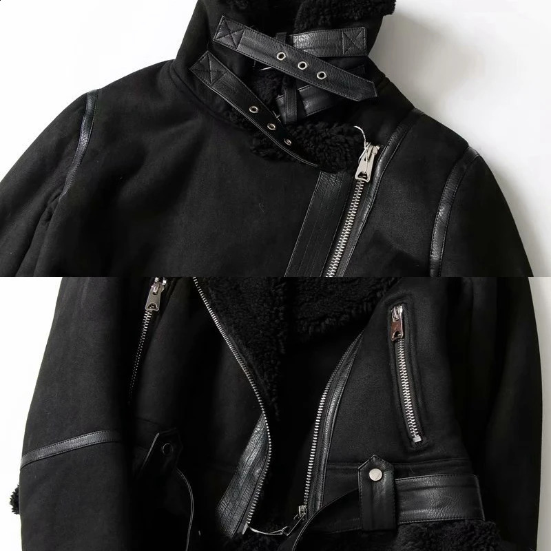 Jacket Women Coat Thickness Sheepskin Female Fur Leather Outwear Winter Warm Clothes 241223