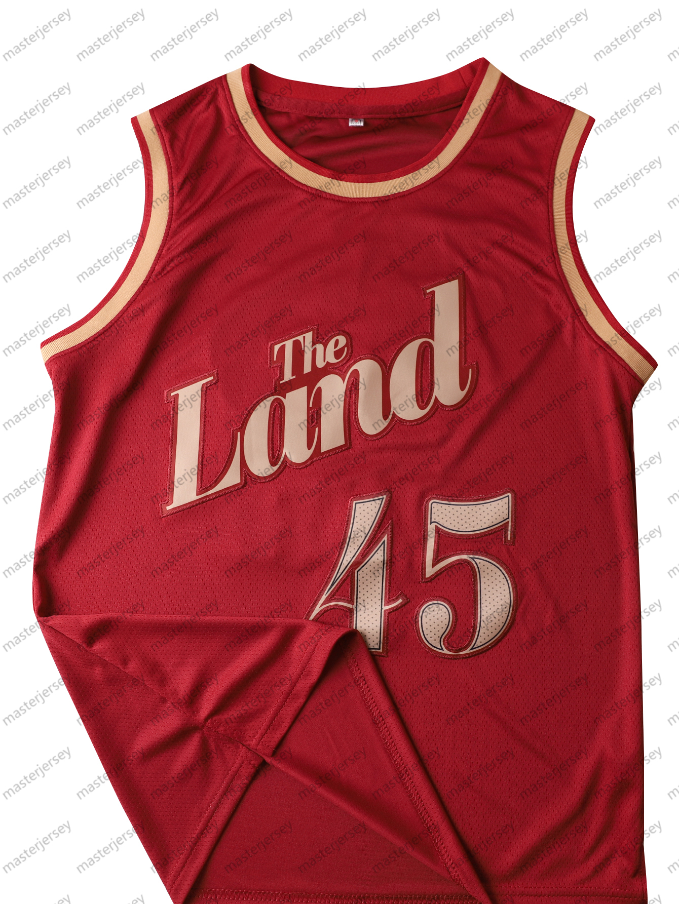 45 Mens Basketball Jersey Sweatshirt - Embroidered Movie Mesh Sleeveless Stitched Spot Goods Jerseys Breathable Slight Stretch Polyester