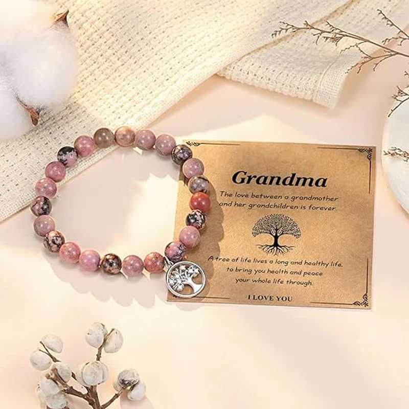 Tree of Life Bracelet La Lady Natural Stone Bracelet Grandmas Gift Birtay Christmas Wedding Mothers Day Gift W241231