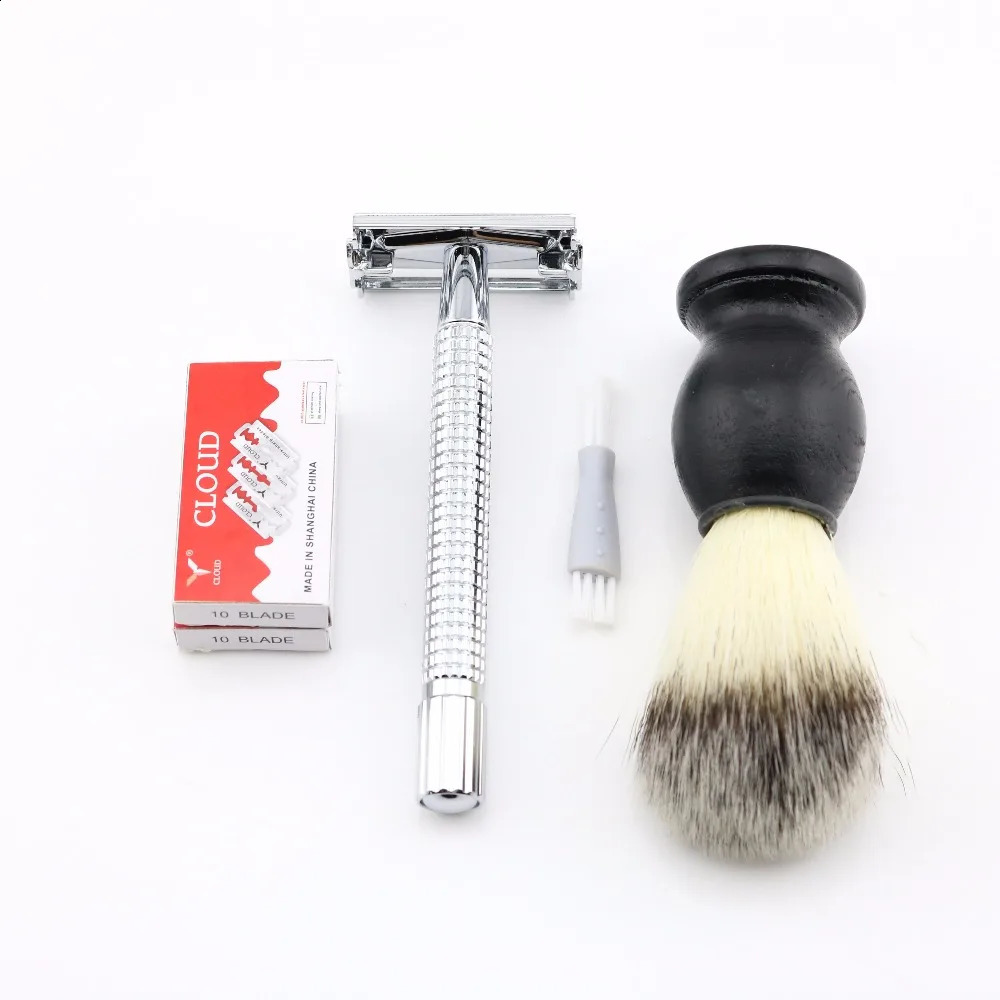 Weishi butterfly safety shaving razors Classic Manual safety razor Long handle Silvery Gun color Bronze Black High quality 241230