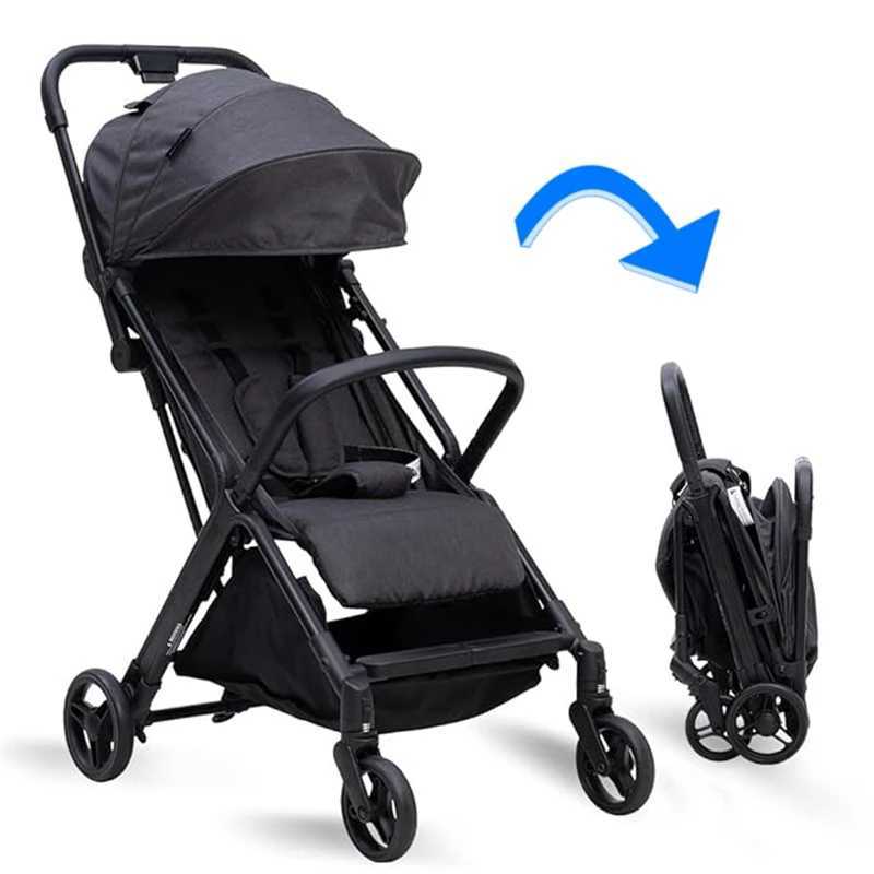 Lightweight Baby Stroller Gravi Automatic Self Folding Travel Stroller for Airplane One-Hand Folding Toddler StrollerXJ241231