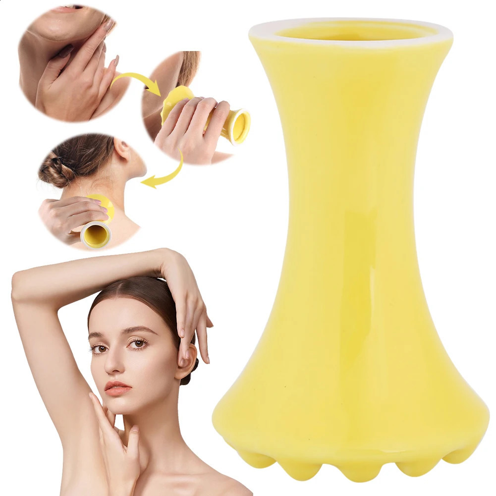 Ceramic Gua Sha Tool Body Scraping Massage Tool Lightweight Face Massage Scraper Massage Guasha Board for Eye Neck 241230