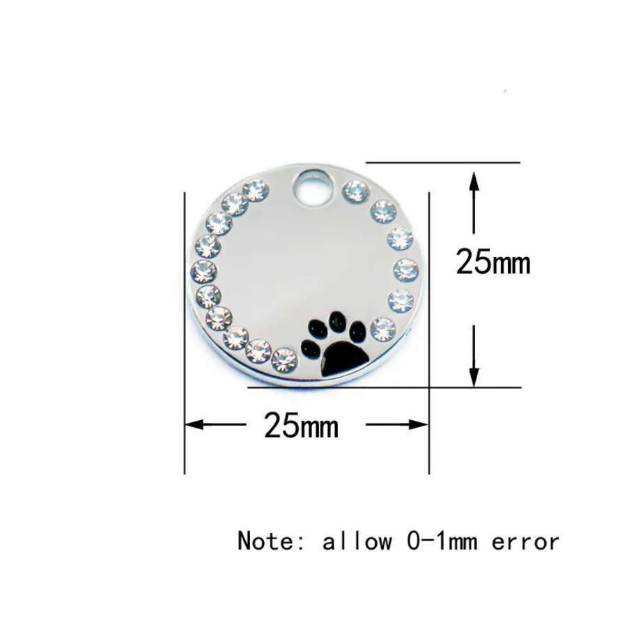 Dog Anti-Lost Puppy ID Tag Personalized Dogs Cats Name Tags Collars Necklaces Engraved Pet Nameplate Accessories S Plate