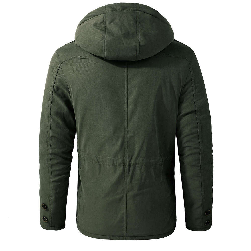 Winter Fleece Parkas Men Warm Windproof Jackets Thick Hooded Parka Coat Mens Fur ner Outerwear Casual Cotton Padded Jacket - view 4