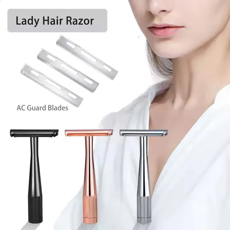 Berjaya Single Sided Manual Half Safety Razor For Female Multi Functional AC Blades For Body/Armpit/Bikini/Legs Hair Shaving 241230