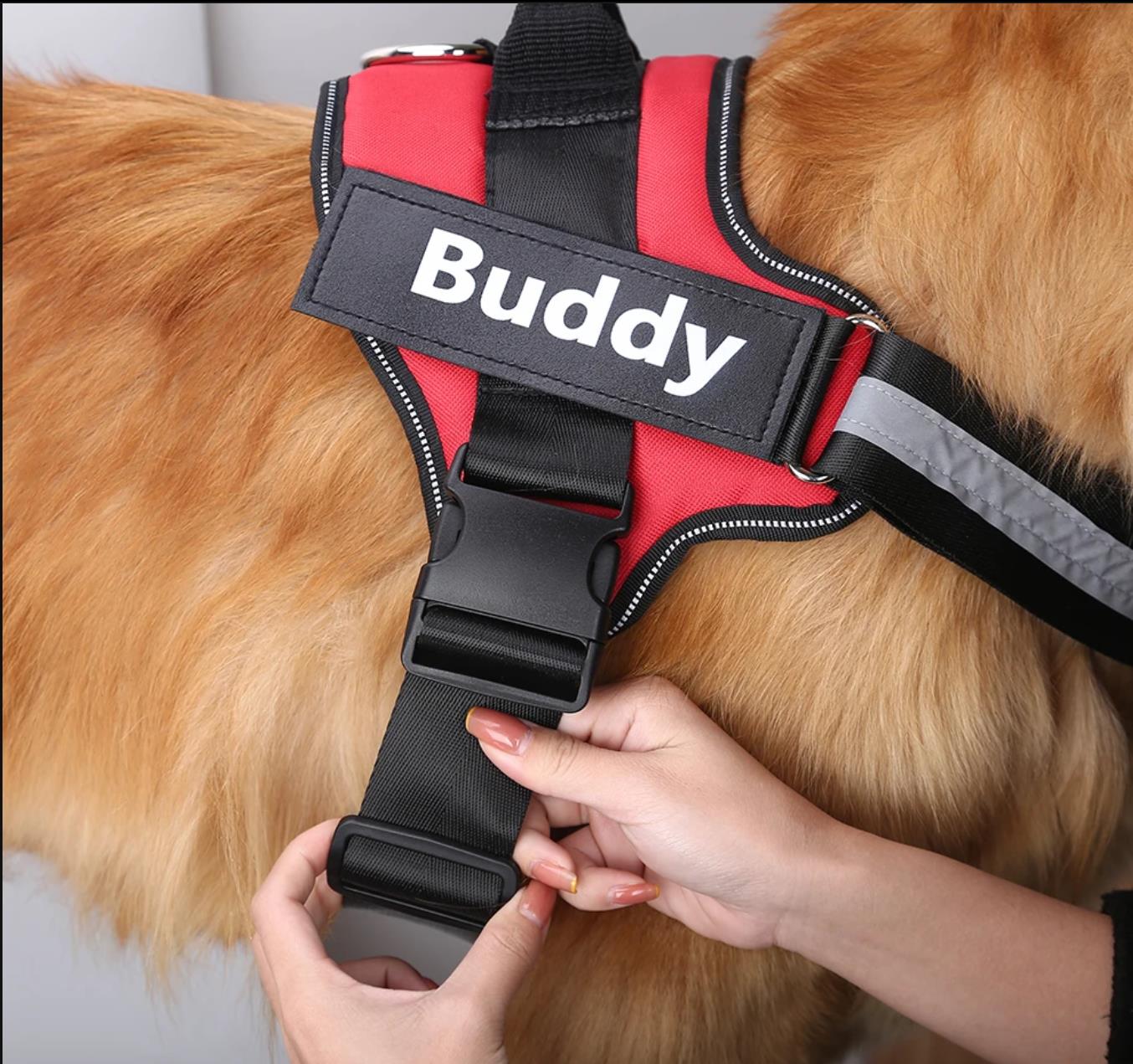 Personalized Dog Harness NO PULL Reflective Breathable Pet Harness Vest For Small Large Dog outdoor Walk Training Accessories