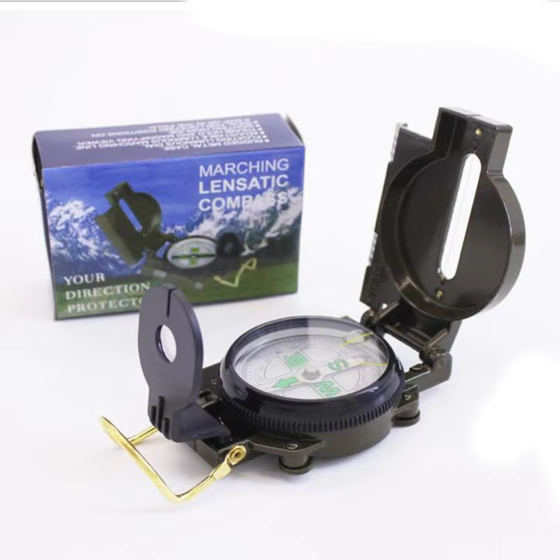 Multifunction metal compass portable Geological marine magnetic compass for outdoor camping