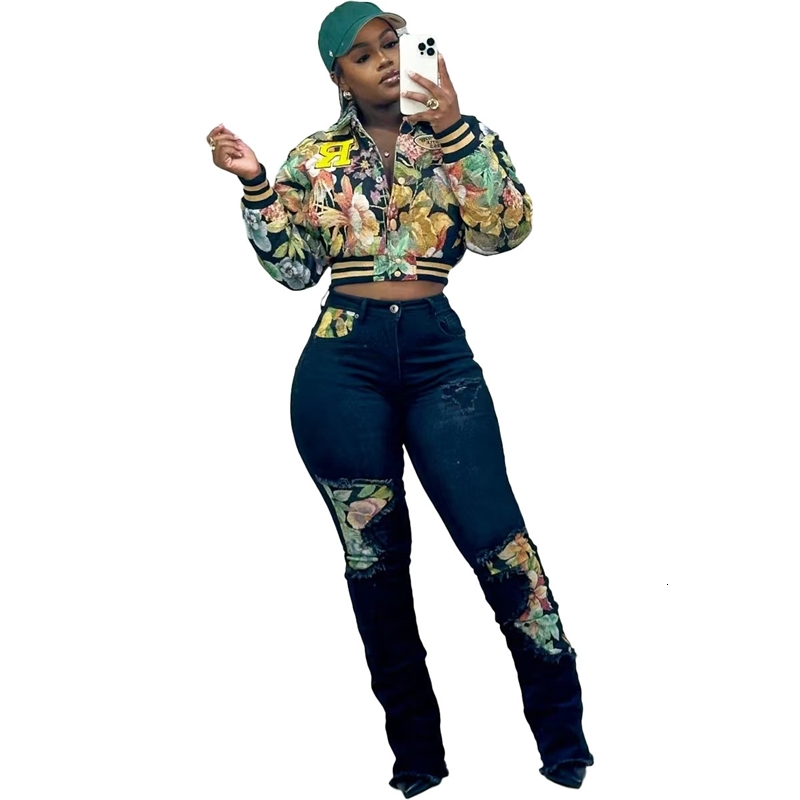 Womens Jacket Designer 2025 New Fashionable Casual Printed Baseball Jacket (including Lining)