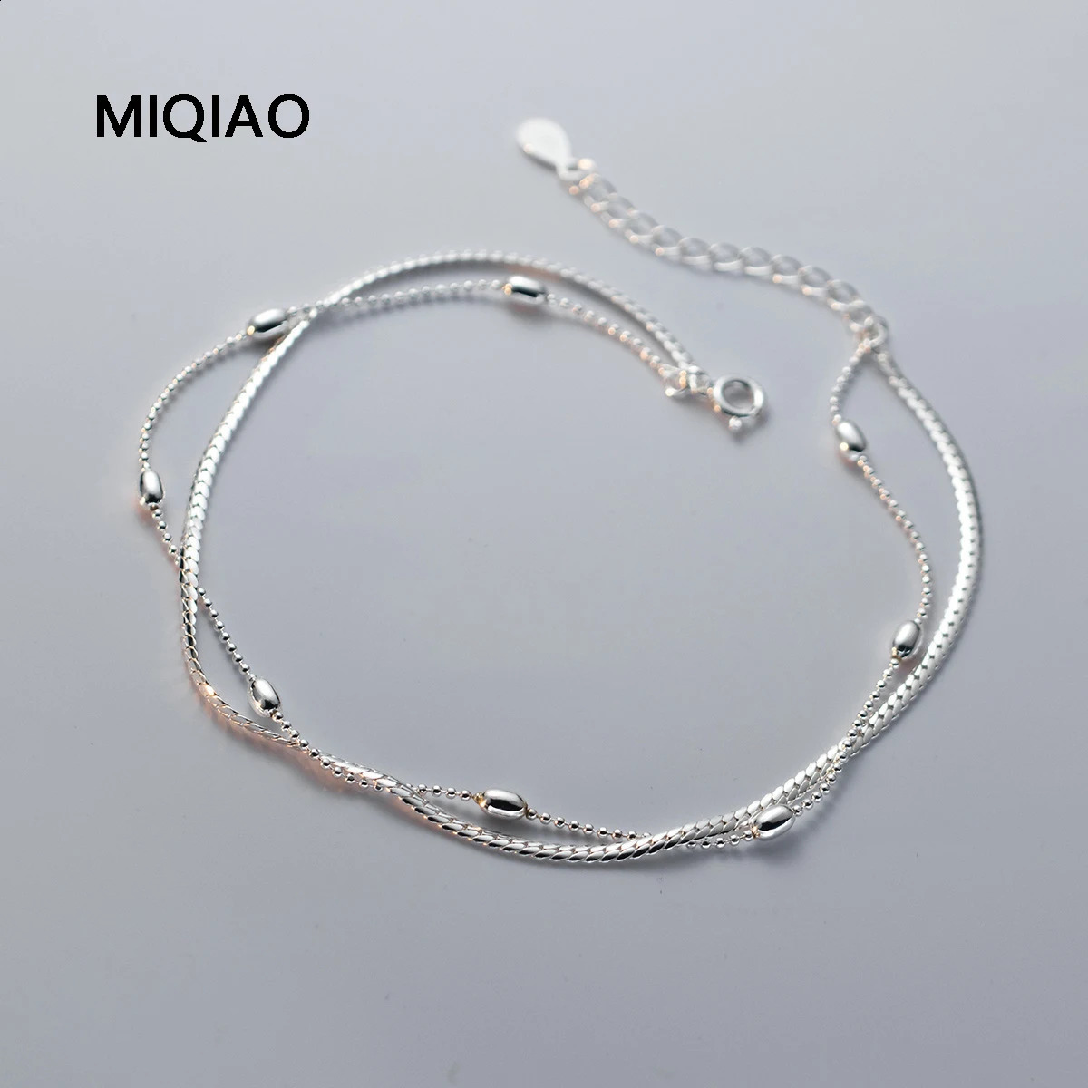 MIQIAO Anklets Bracelet On The Leg 925 Sterling Silver Ankle Chains For Woman Snake Chain Summer Jewelry Foot Chain 241226