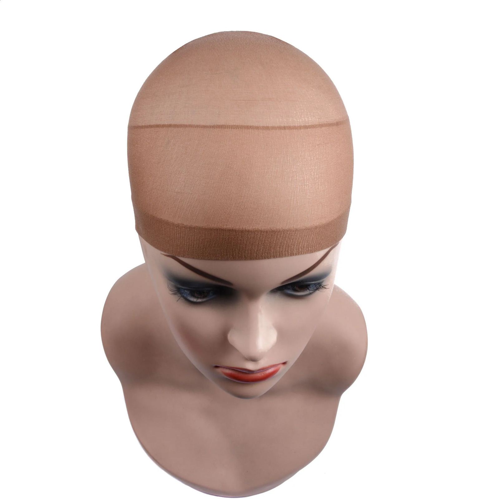 24pcs12bagGood Quality Deluxe Wig Cap Hair Net For Weave Hair Wig hairnets Stretch Mesh Wig Cap For Making Wigs Free Size 241230