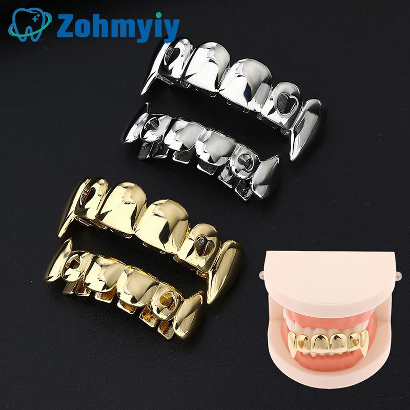 HipHop Classic Single Teeth Golden Tooth Caps Decor Gold Plated Dental Grills Body Jewelry For Women Men 241225