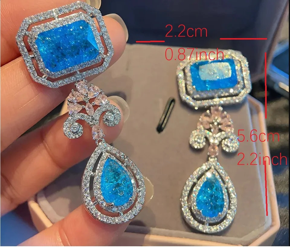 Bilincolor Exquisite Cubic Zircon Earrings for Women 241230
