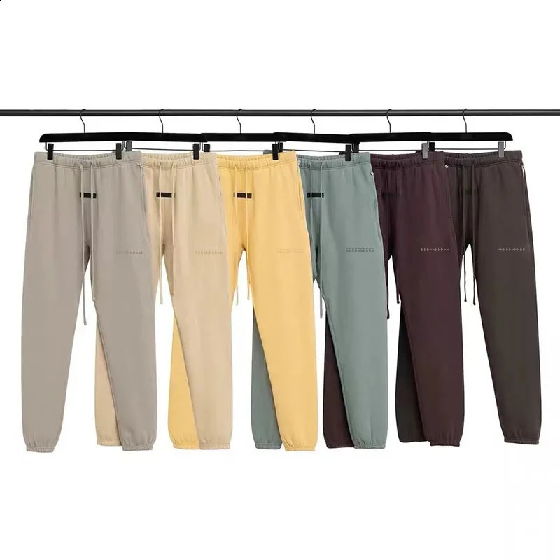 Top Quality Season 9 Mens Casual Pants Two Rows Silicone Letter Pencil n Cotton Loose Sweatpants 241230