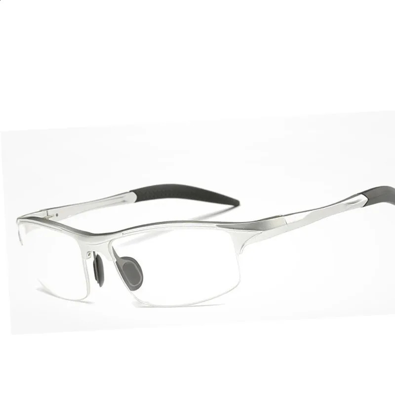 Aluminum Men Eyeglasses Myopia Optical Computer Glasses Frame Plain Eye glasses retro de grau femininos 241230