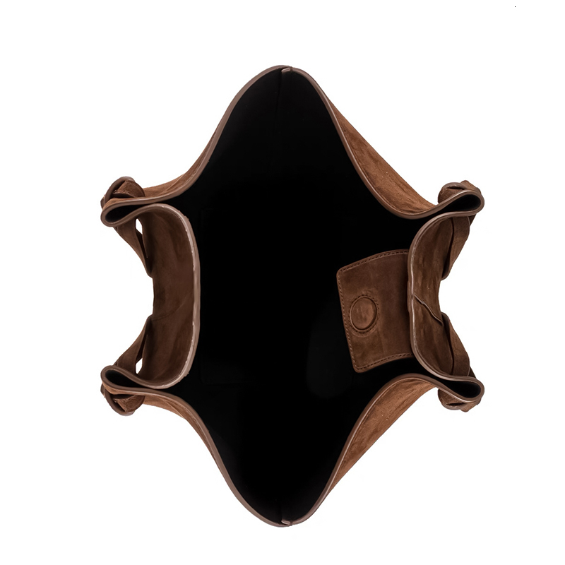 MABULA Suede Large Capacity Underarm Shoulder Purse Trendy Brand Design High Quality Women's Fashion Simple Tote Handbag