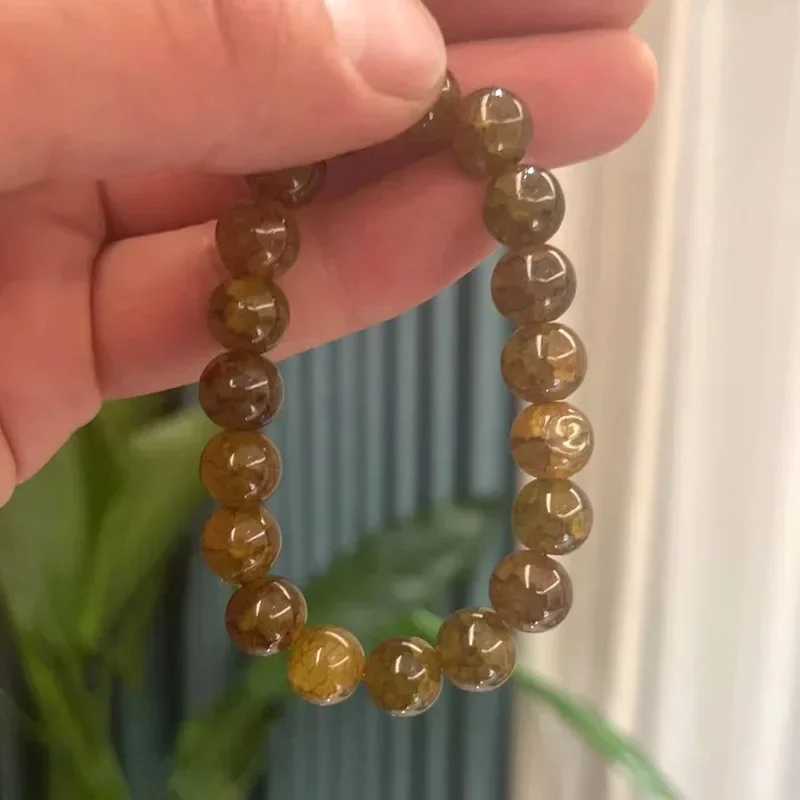 Crystal Colored Bracelet Natural Quartz Amethyst Fluorescent Bead Sweet Spirit Constant Energy Chain Bracelet Jewelry W241231