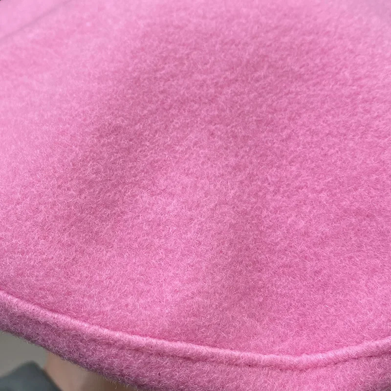 Hight Quality Sweet Wool Blend Beret Winter Spring Caps for Women Lovely Pink Painter Hat Flying Saucer Hat Sombreros De Mujer 241226