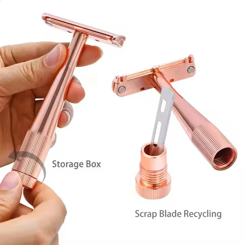 Berjaya Single Sided Manual Half Safety Razor For Female Multi Functional AC Blades For Body/Armpit/Bikini/Legs Hair Shaving 241230