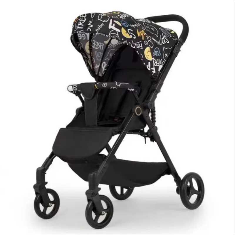 Lightweight Four-wheel Baby Stroller Two-way Portable Travel Baby Stroller Childrens Car for 0-3 Years Old Baby CarriageXJ241231