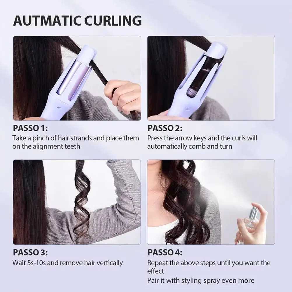 Automatic Curling Iron 32mm Large Roller Anionic Ceramic Curler 4-speed Adjustable Fast Heating Fashionable Styling Tool Simple W241231