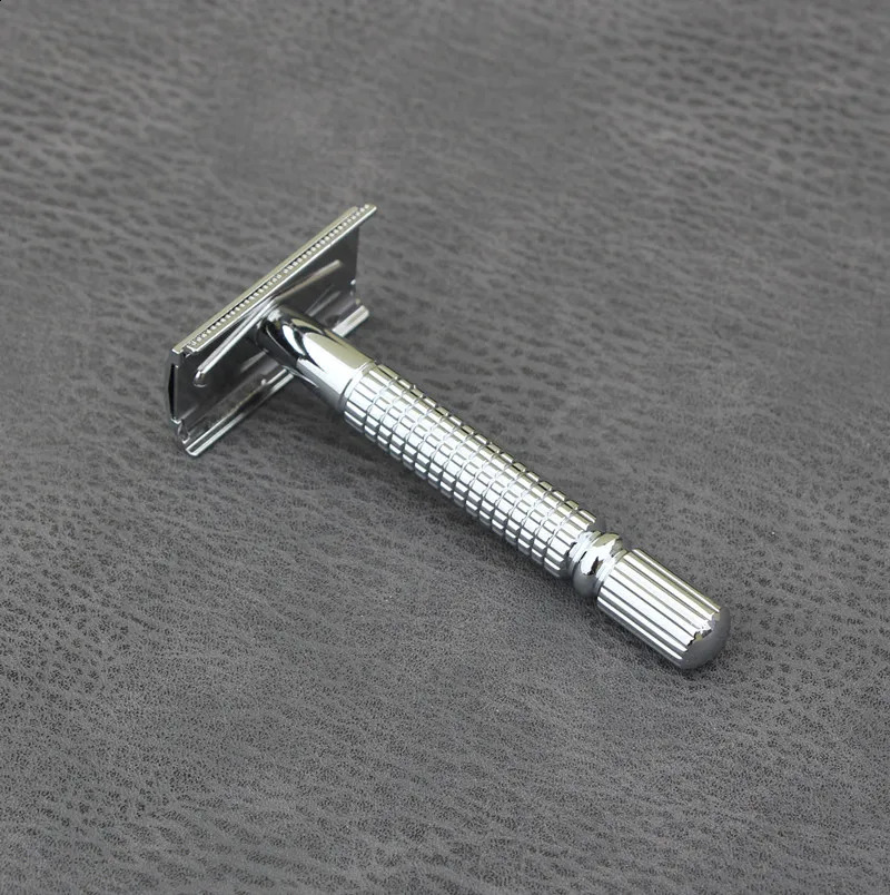 BAILI Safety Razor Chrome Alloy Top quality with Packing Sliver Unscrew The Two-sided turret Manual Shaving razor 1 Blades 241230