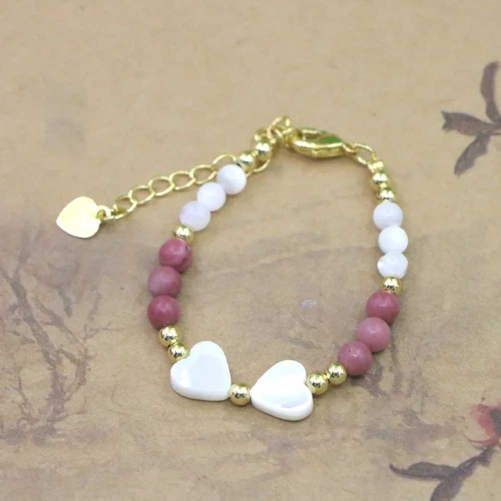 High quality natural stone bead bracelet baby girl lobster buckle Accor girl yoga Christmas wedding gift jewelry charm W241231