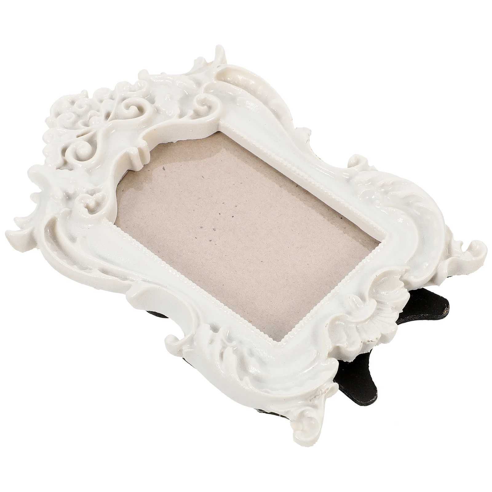 Frames Frame holder retro display gold desktop rural wedding photo frame commemorative Baroque decoration CL250102 H260306