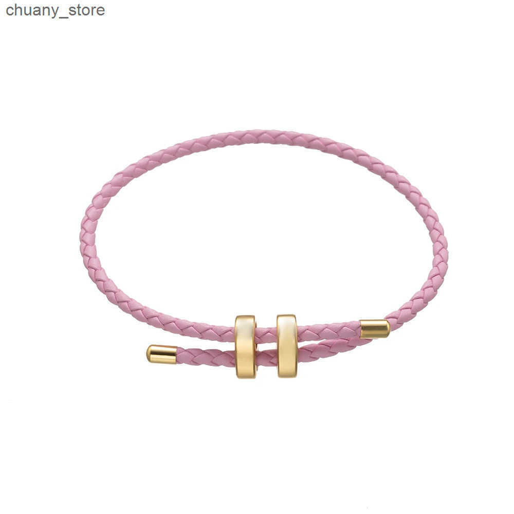 Chain 1 piece of adjustable woven eight character buckle leather suitable for wholesale of accessories for couples women bracelets and jewelry product