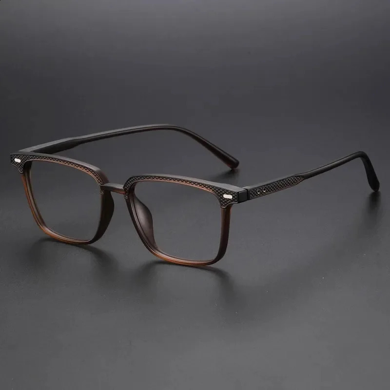 MOMOJA Mens Classic Square Eyewear Frame Retro Business Decorative Frame Womens Optical Prescription Glasses 001 241230