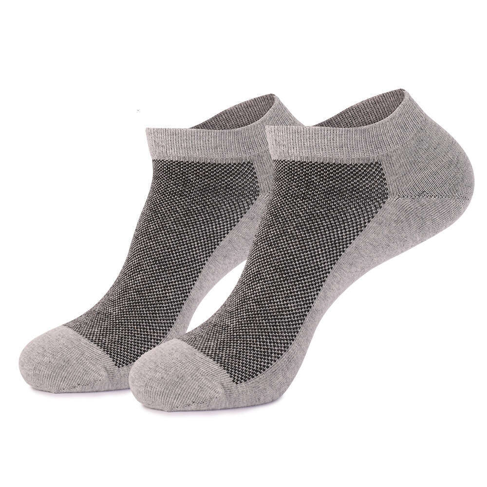 Spring Summer Short Boat Pure Cotton Sports Men's Plus Size Socks, Sweat Absorbing And Breathable Invisible Socks Wholesale
