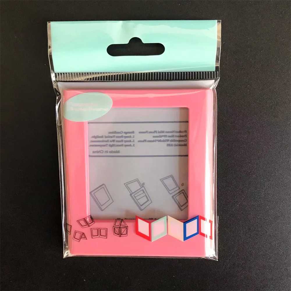Frames 3-inch magnet design Polaroid mini picture frame transparent acrylic card display stand CL241231 H260306