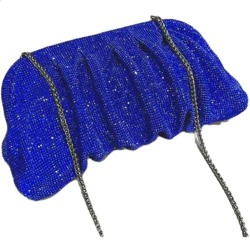 Europe and the United States Ladies Bag Shiny Rhinestone Dinner Bag Clip Drill Bags Clutch Shoulder Slung Ladies Handbag. 241231
