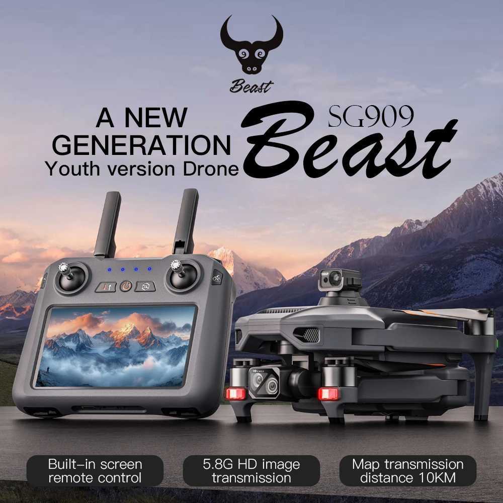 SVRC SG909 Maximum Drone 4K Camera 3-axis Universal Joint WIFI Obstacle Avoidance Touch Sn FPV Brushless EIS SG909 RC Four Helicopter ToyXJ250411