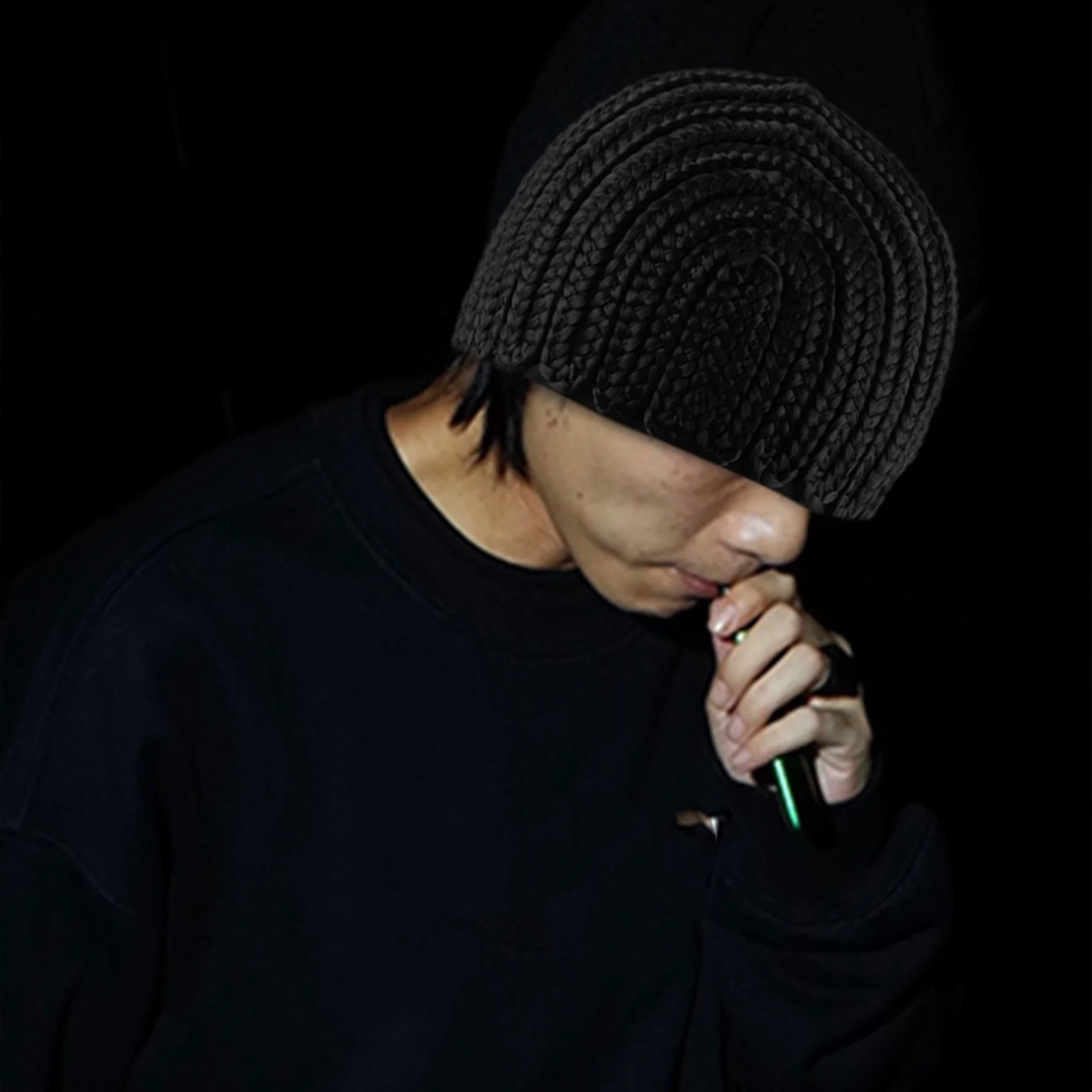 Super Elastic Cornrow Cap for Weave Crochet Braid Wig Caps for Making Wigs Top Quality Weaving Braid Cap Wig Net Black Color 1Pc 241230