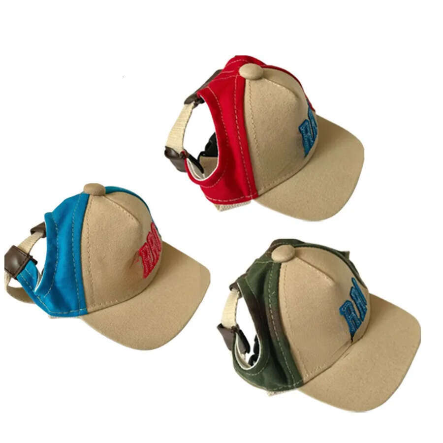 New Pet Small Dog Casual Sun Hat Dogs Baseball Cap Canvas Breathable Peaked Caps Foreign Trade Wholesale S
