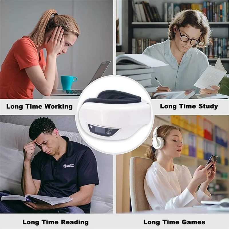 Smart Eye Massager with Vibration Compress 6d Airbag Massage Eyes Care Relax Migraines Relief Improve Sleeping Mask Patch 241231