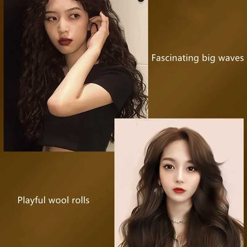 Vivid Vogue VAV-208B White Purple 2-Color Bucket Replace Professional Portable Automatic Rotating 32mm 13mm Hair Curler W241231