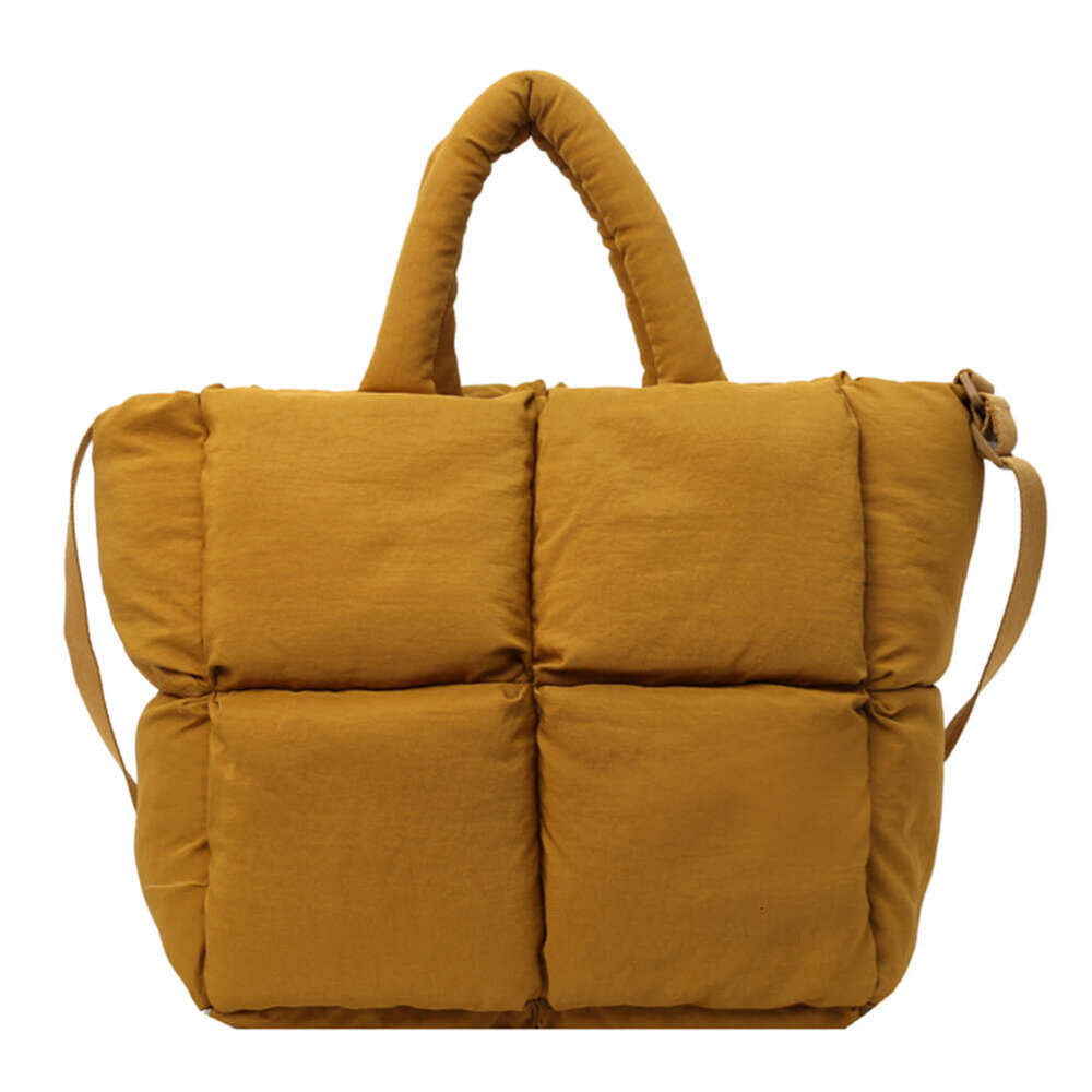 Women Puffer Shoulder Large Capacity Simple Shopping Solid Color Fashion Messenger Bags Adjustable Strap Chic Hobo Bag
