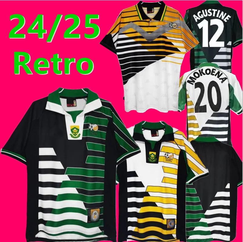 Retro classic 1994 1998 south soccer jerseys Africa Bartlett Mokoena Fortune RADEBE national team Retro McCARTHY MOKOENA FORTUNE Uniforms Men Football Shirt 2xl