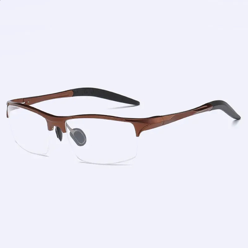 8177 Optical Eyeglasses Frame for Men Eyewear Prescription Glasses Half Rim Man Spectacles Alloy Frame Eyeglasses 241230
