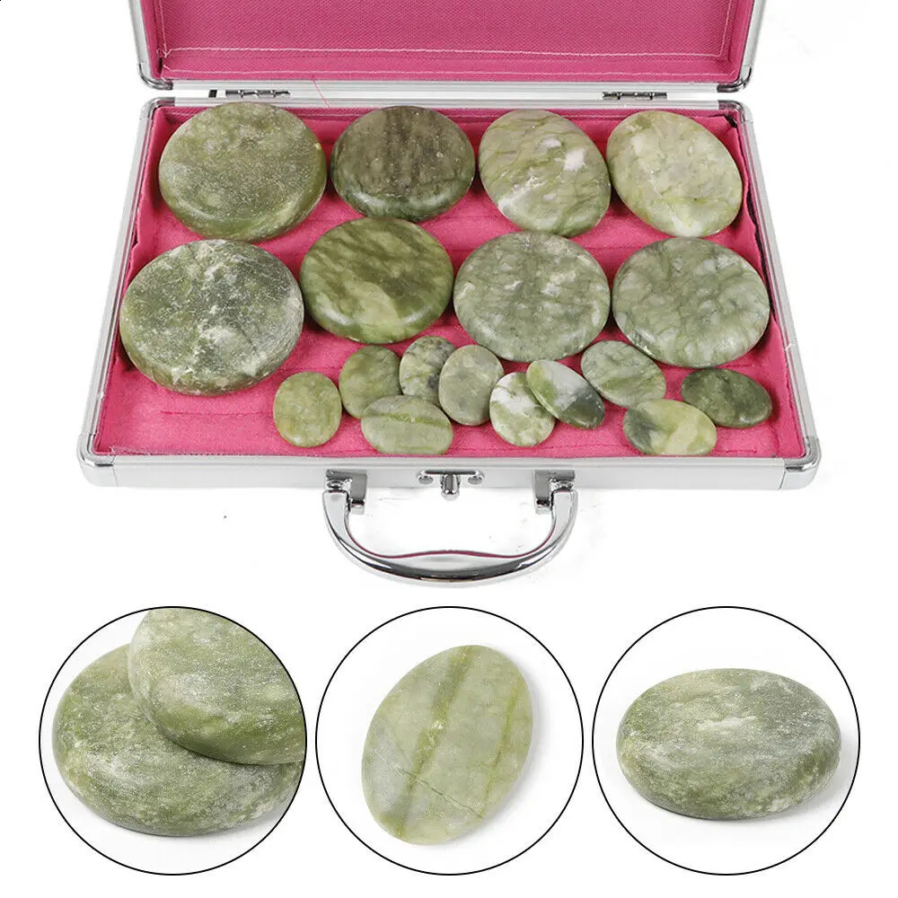 Stones Massage Set 16/20/28Pcs Basalt Stones with Heater Box for Home Salon Professional Relaxing Healing Pain Relief 241230